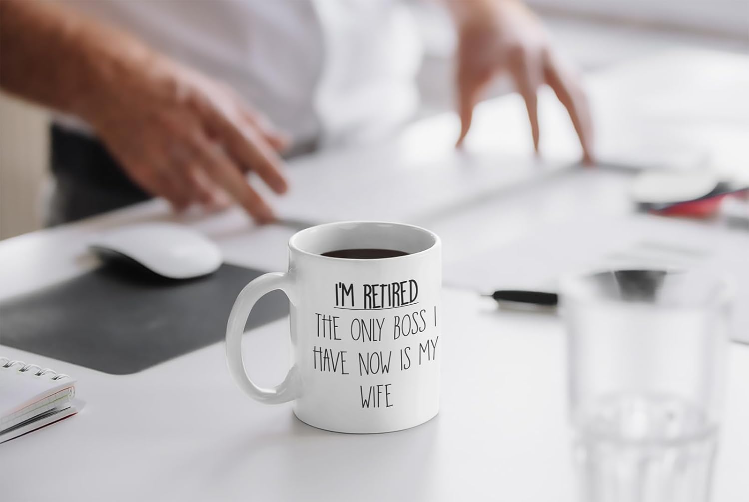 Father Fox - Retiring, Man, I'm Retired, Only Boss Now is My Wife - Colleague Retirement Gift Mug, Ceramic, 11fl.oz. - Image 5