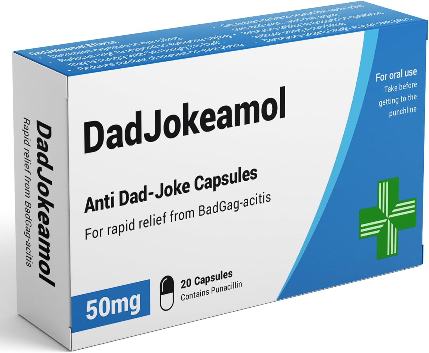 DadJokeamol - Funny Joke Pill Box with Jelly Bean Sweets - Dad Jokes Gift - Funny Gifts for Men. Gifts for Fathers - Christmas Gifts for Dad - Dad Birthday Gifts - Funny Secret Santa Gifts - Image 6
