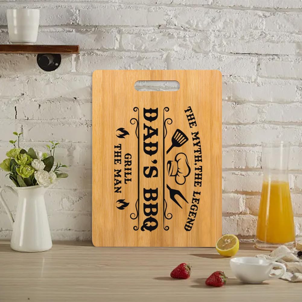 Father's Day Gifts,Dad Birthday Presents,Dad Christmas Gifts,Personalized Bamboo Cutting Chopping Board for Dad BBQ,Kitchen Birthday Presents for Dad - Image 6