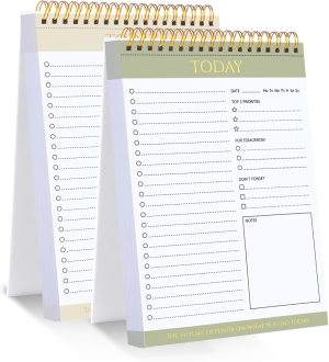 2 Pack To Do List Notepad, Undated ...