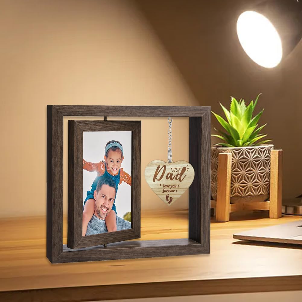 Daddy Photo Frame Double Sided,Ideal Memory Keepsake, Daddy Gifts, Presents for Dad's Birthday, Father's Day, Christmas From Son or Daughter - Image 3
