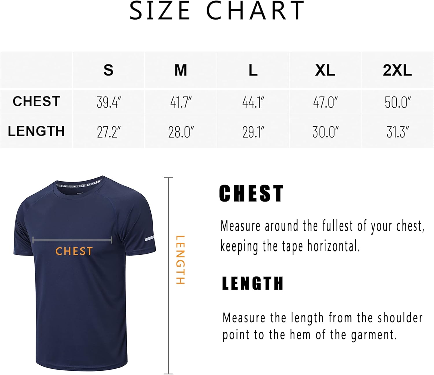 1/3 Pack Mens T-Shirts Quick Dry Short Sleeve Tops Moisture Wicking Active Athletic Running Work Shirts - Image 7