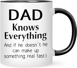 DAD Knows Everything Funny Dad Mug ...
