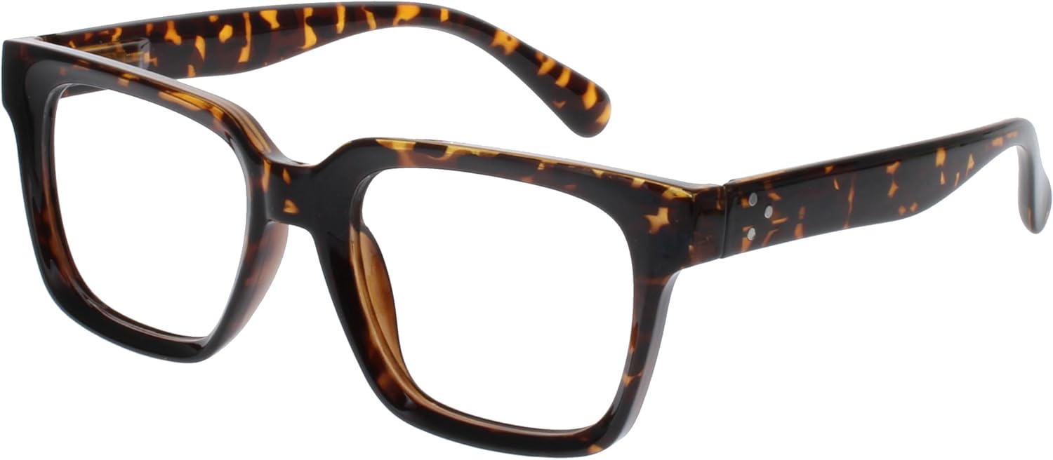 OPULIZE ERA Blue Light Glasses - Clear Lens - Anti-Reflective & Anti-Glare - 2 Pack - UV400 Protection - Oversized Frame - Computer & Screen Glasses - Men & Women - Image 2