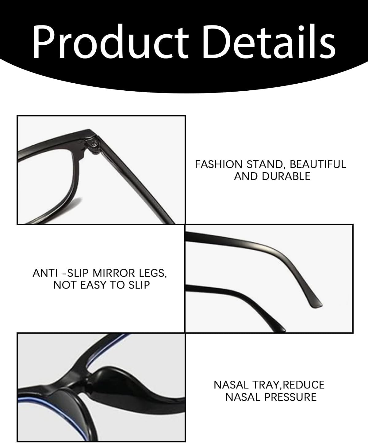 3 Pack Blue Light Blocking Glasses, Round Lightweight Readers Glasses, Anti Blue Light Computer Gaming Glasses Reading Glasses Anti Glare Anti Eyestrain for Women Men - Image 4