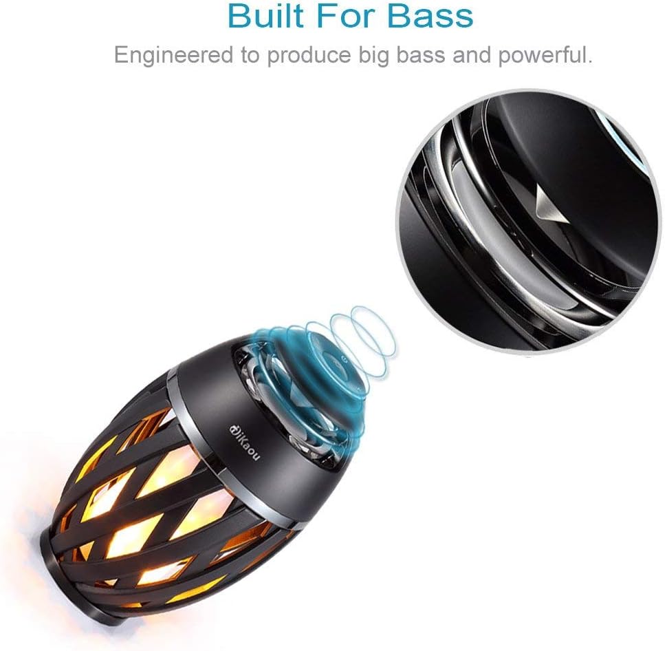 Outdoor Bluetooth Speaker, Gifts for Men Him Dad Women, Torch Outdoor Bluetooth Speaker, BT5.0 Stereo Speaker with HD Audio and Enhance Bass, Unique Christmas Birthdays Gifts for Men Him Father - Image 4