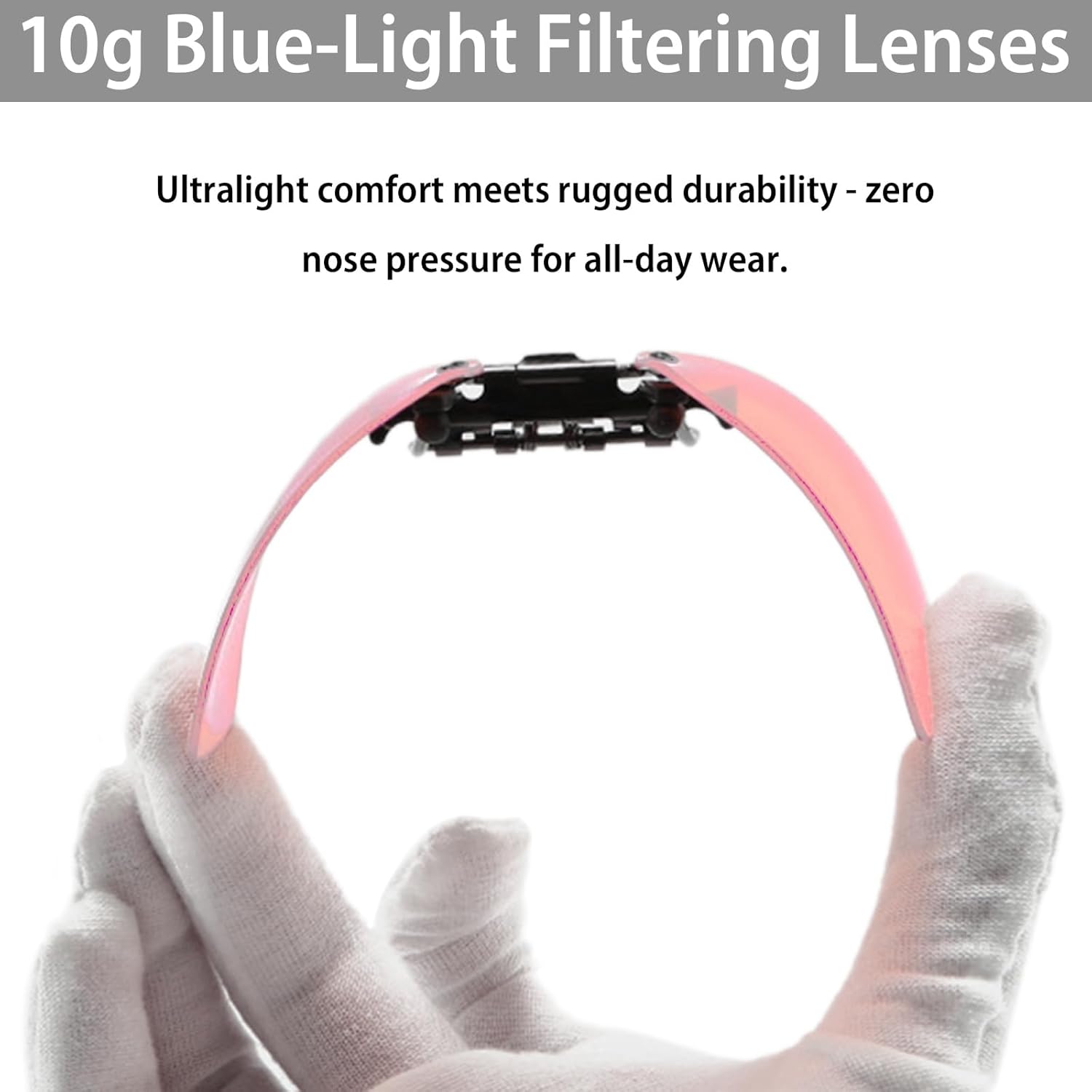 VANANA Rose Tinted Migraine Glasses - Clip-On Light Sensitivity Glasses for Fluorescent LED & Computer Screens - Blue Light Filter Lenses - Image 8