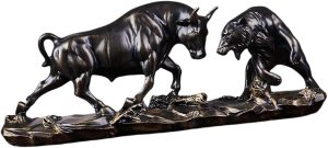 Vintage Resin Bull Statue 11×3...