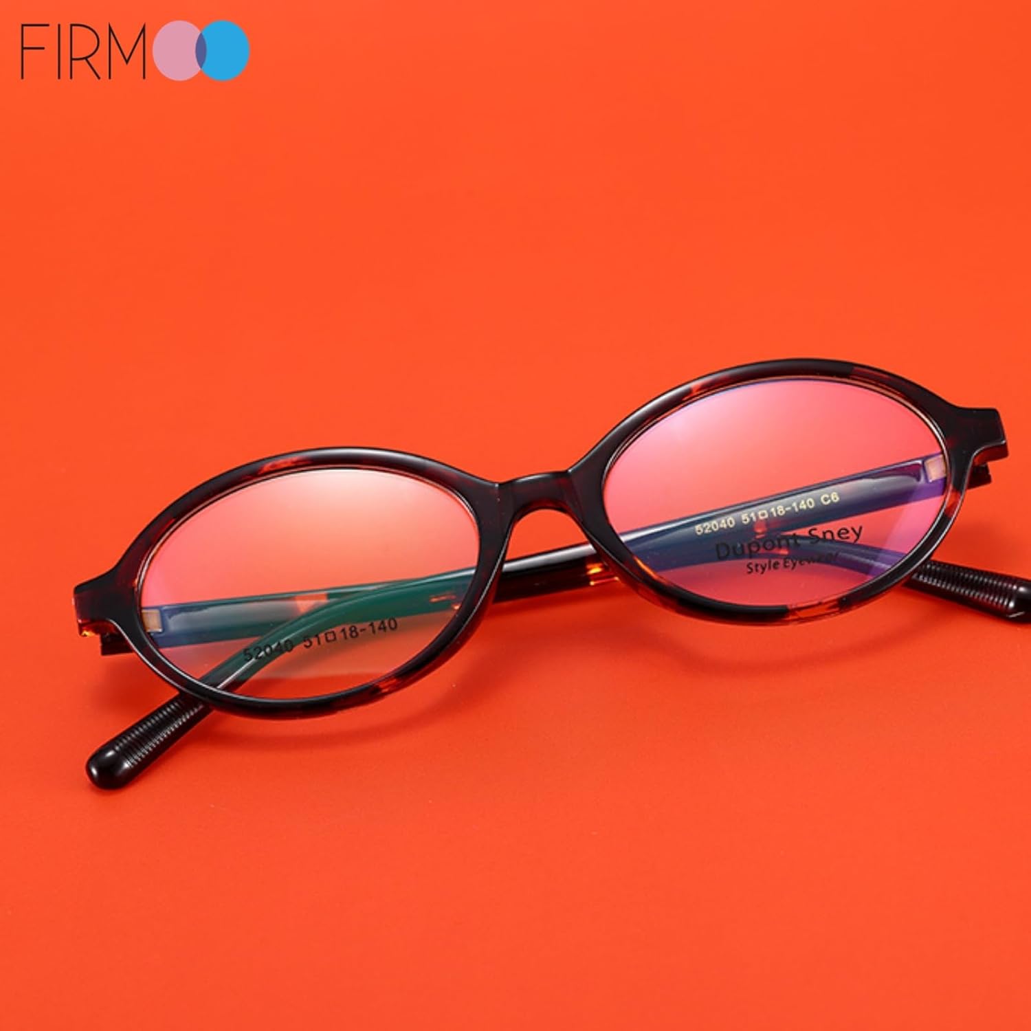 Firmoo Oval Blue Light Blocking Glasses Computer Gaming Eyeglasses Bluelight Glasses for Women/Men, DS52040 - Image 6