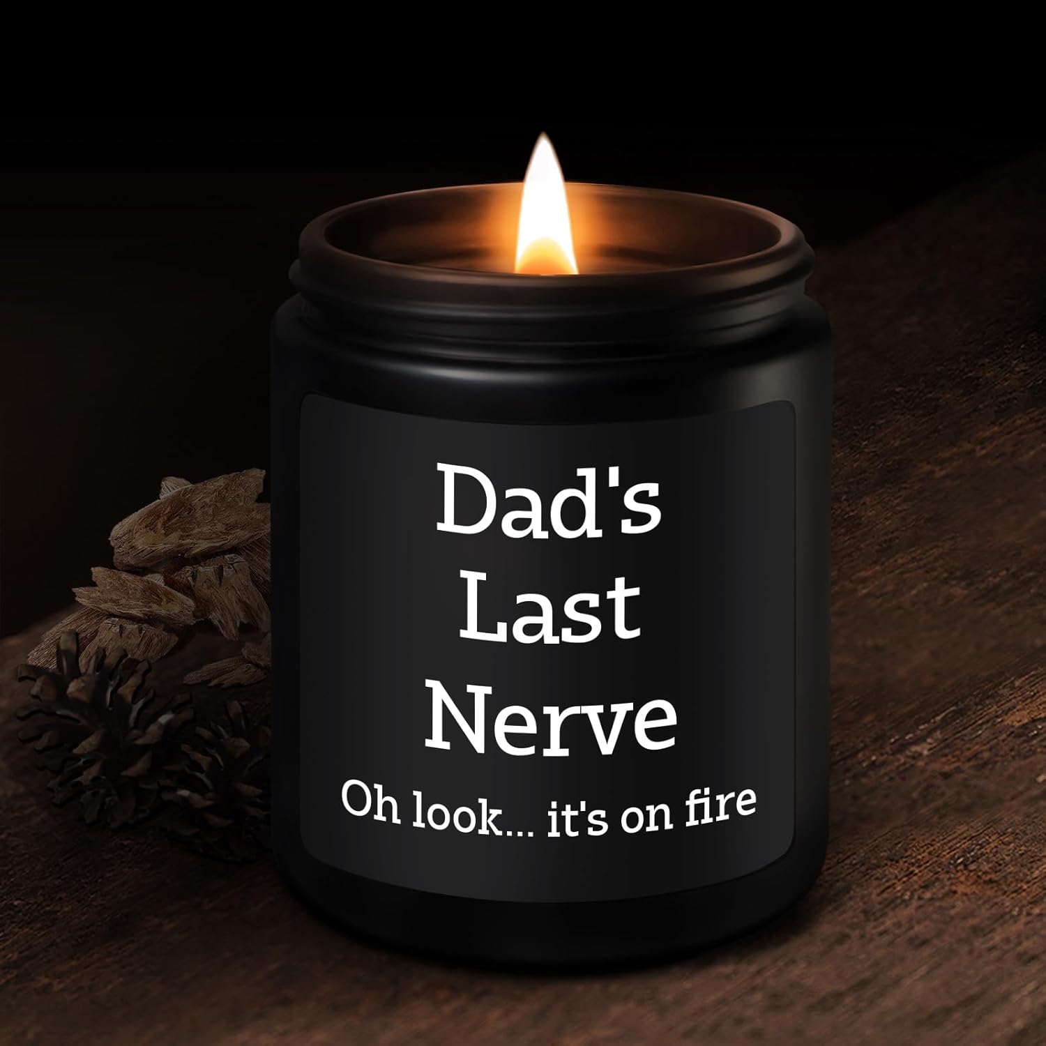 Father's Day Gifts for Dad from Daught Son Dad Gift for Birthday Christmas, Presents for Daddy Father Stepdad Funny Dad's Last Nerve Candle, 200g Men's Sandalwood Soy Wax Scented Candles - Image 7
