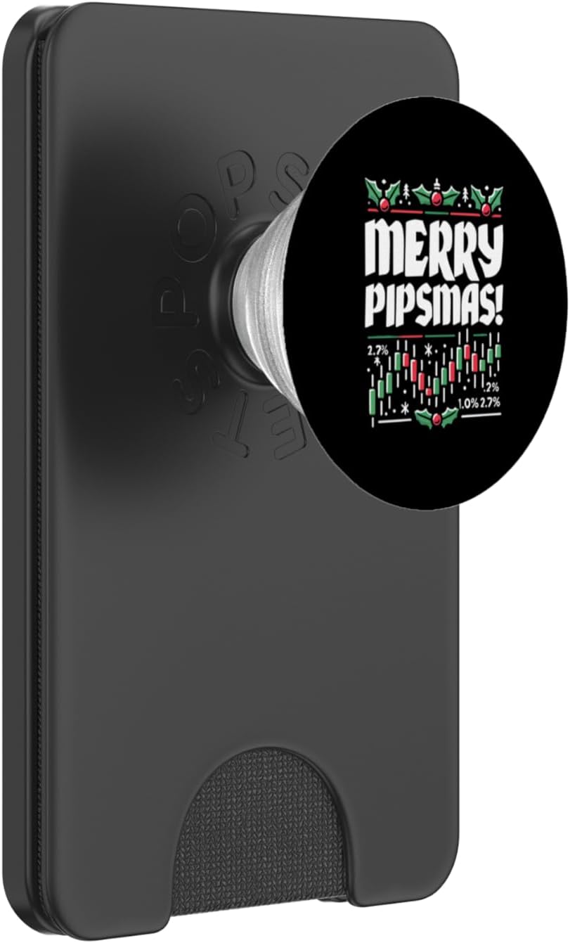 Merry Pipsmas – Funny Christmas Forex Trading Trader Humor PopSockets PopWallet for MagSafe