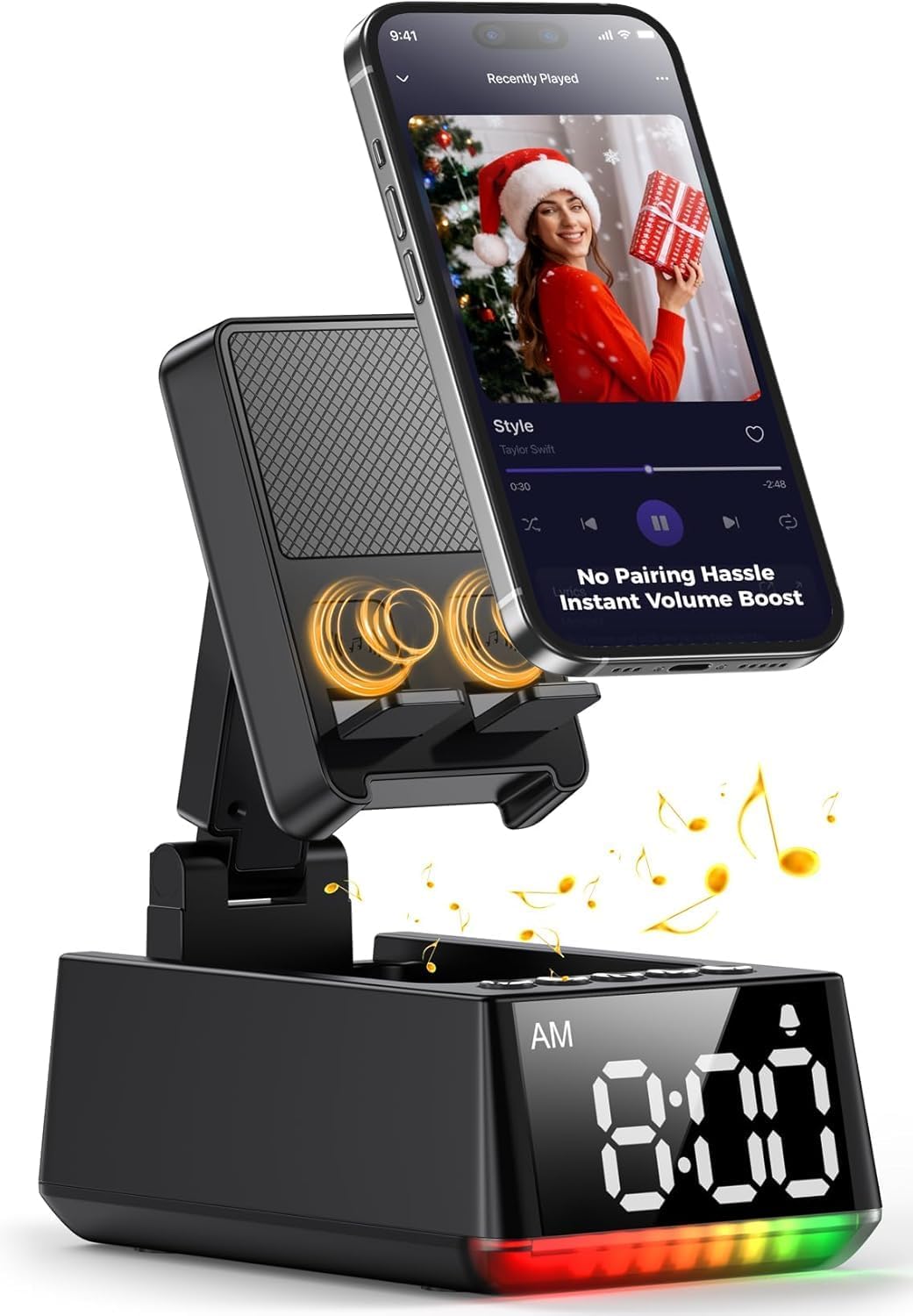 BBL Bluetooth Speaker White Elephant Gifts:Induction Cell Phone Stand HD Sound Gift for Men Women Adults Birthday Christmas Secret Santa,Kitchen Gadget Mom Wife Dad Husband Teen Stocking Stuffers