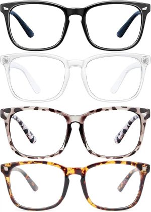 4 Pcs Blue Light Glasses Men, Blue ...