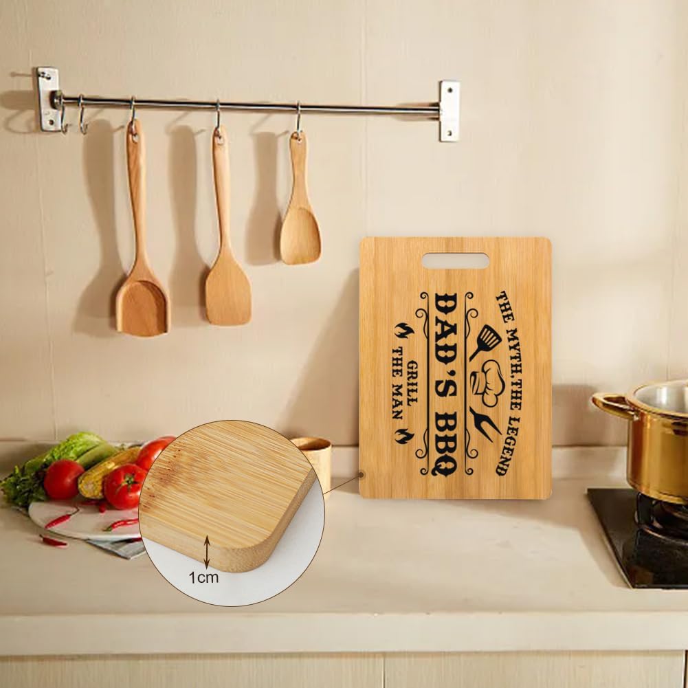 Father's Day Gifts,Dad Birthday Presents,Dad Christmas Gifts,Personalized Bamboo Cutting Chopping Board for Dad BBQ,Kitchen Birthday Presents for Dad - Image 5