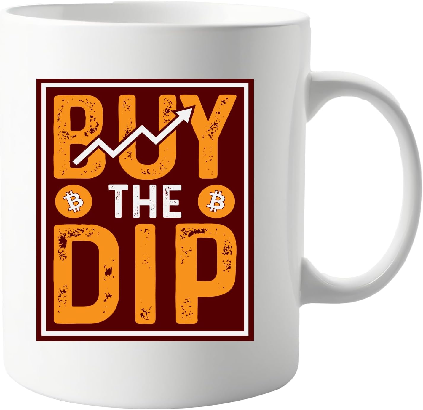 signkitsuk Funny 11oz Crypto Mug - 'Buy The Dip' Ceramic Coffee Mug for Cryptocurrency Traders, Bitcoin Enthusiasts, Blockchain Fans, and Digital Asset Investors - Image 2