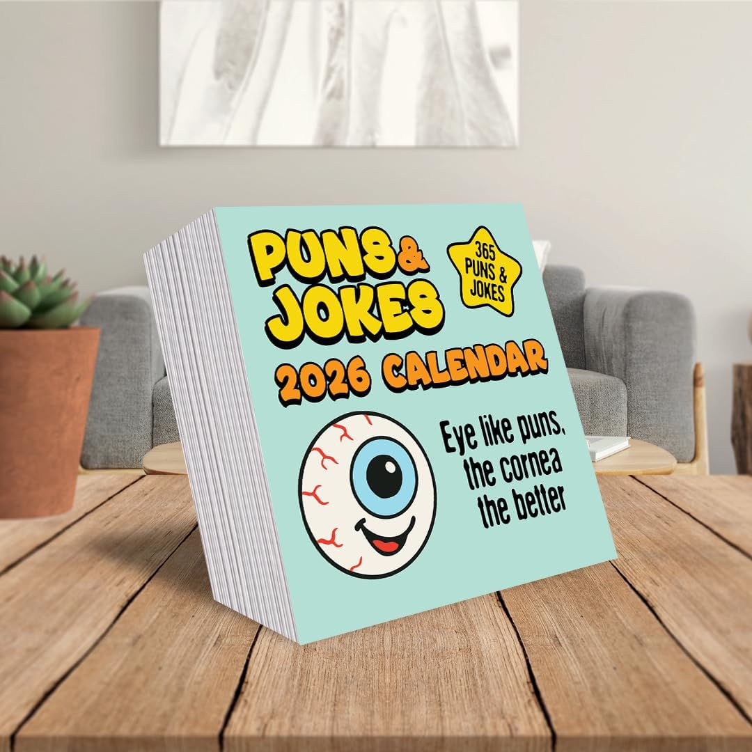 2026 Daily Pun & Joke Desk Calendar Hilarious Tear-Off Birthday Humour Gift with Stand & UK Dates – Mother's Day gift for her, Birthday Present, Father's Day Gift for Him - Image 6