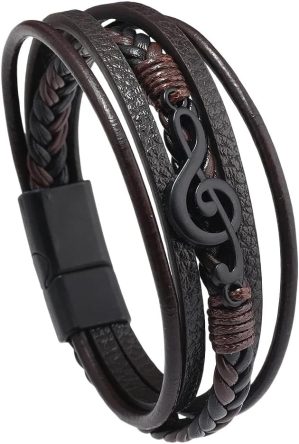 Men’s Leather Bracelet –...