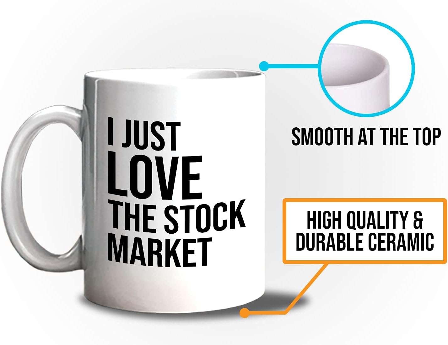 Stock Trader Coffee Mug 11oz White - Just Love The Stock Market - Day Trader Market, Currency, Exchange, Stock Trading, Rally Stock Trading Rally - Image 5