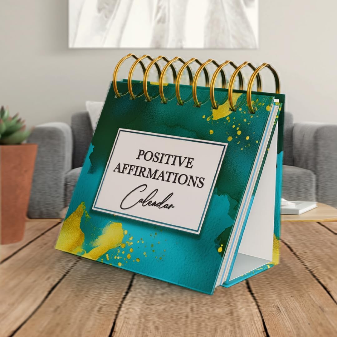 Desk Calendar 2026 Positive Affirmations – 366 Self-Care & Mindfulness Daily Peel-Off Quotes – Ideal Birthday Gift for Women & Mothers Day Present – With Stand & UK Dates - Image 6