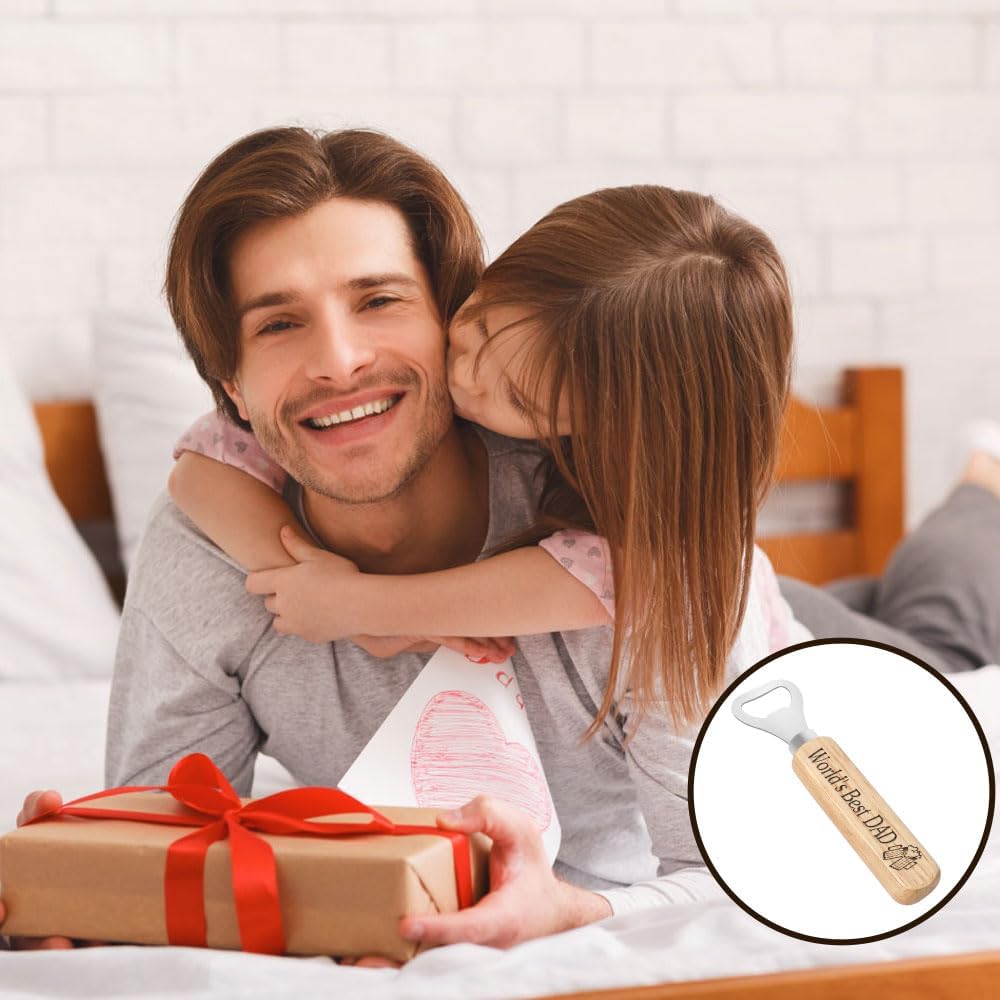 Bottle Opener Valentines Gifts for Dad from Daughter Son Christmas Presents for Dad Father Pops Daddy Birthday Gifts Beer Gift Daddy Gift for Fathers Day Birthday Christmas Retirement Valentines - Image 6