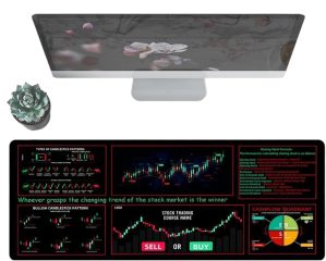 Trading Mat for Desk, 800x300mm Day...