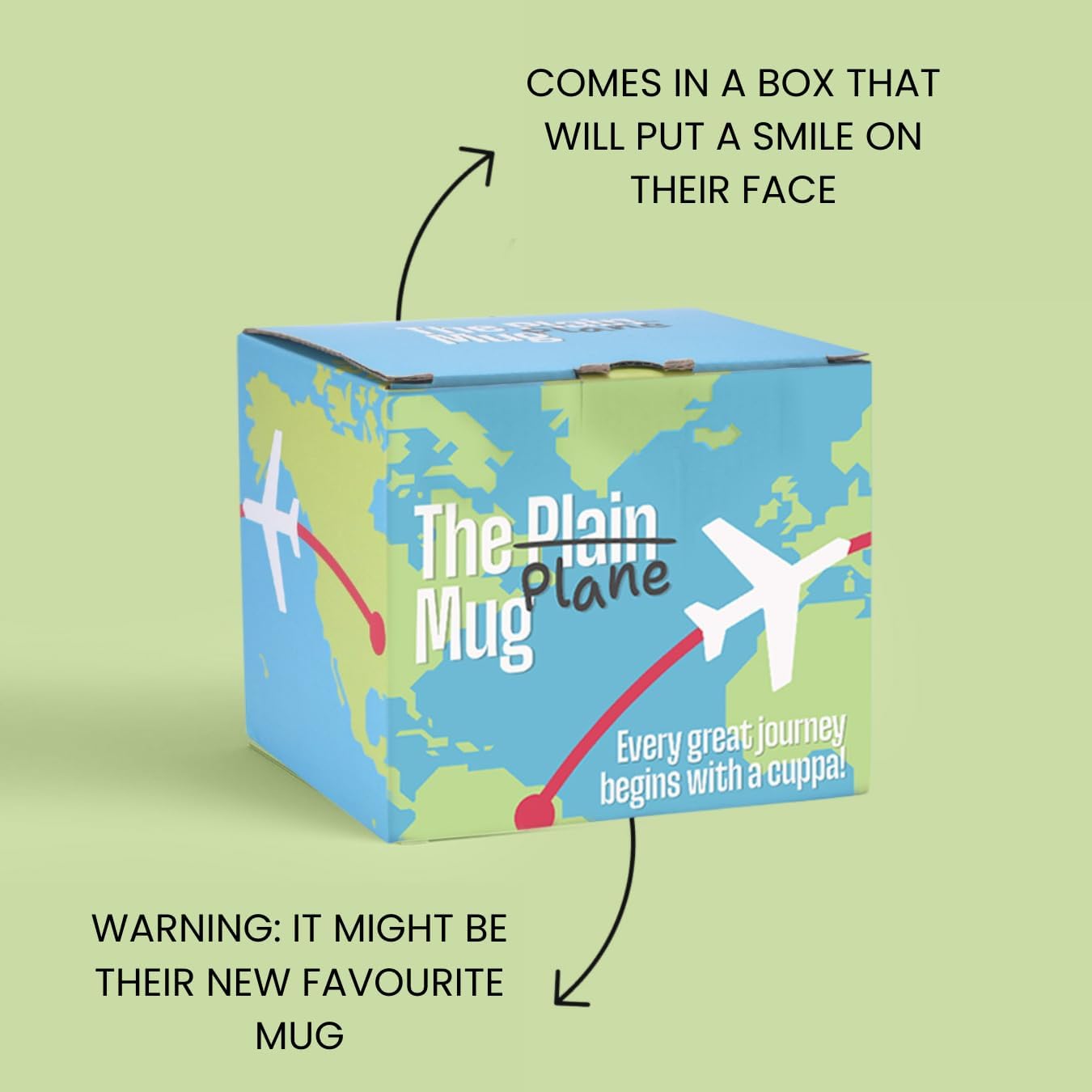 Heat Colour Changing World Map Mug with Planes for Travellers and Aviation Enthusiasts, Ceramic Mug, Travel and Airplane Gift - Image 6