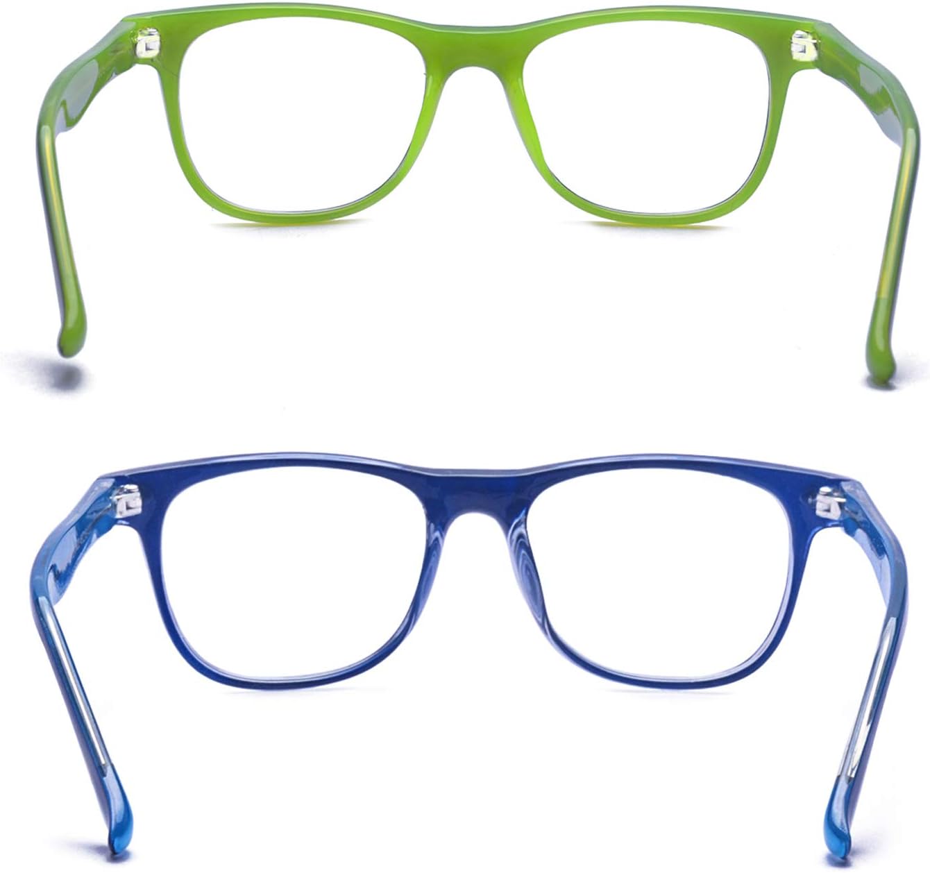 Outray 2 Pack Boys Girls Blue Light Blocking Glasses Square Eyeglasses Frame Computer Game Glasses for Kids/Teens 3-10 - Image 3