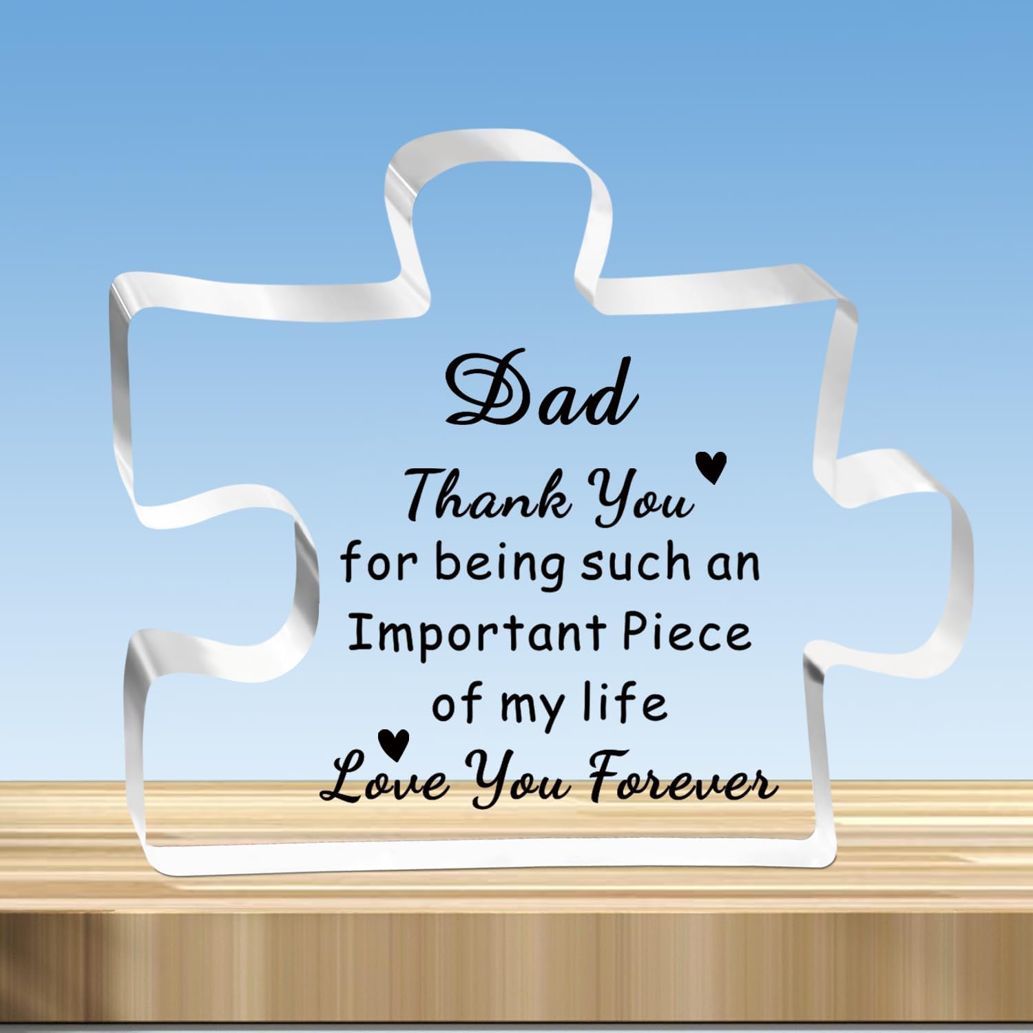 JMIMO Dad Gifts Dad Puzzle Dad Birthday Gifts Christmas Fathers Day Presents for Dad Daddy from Daughter Son - Thank You For Being Such An Important Piece Of My Life