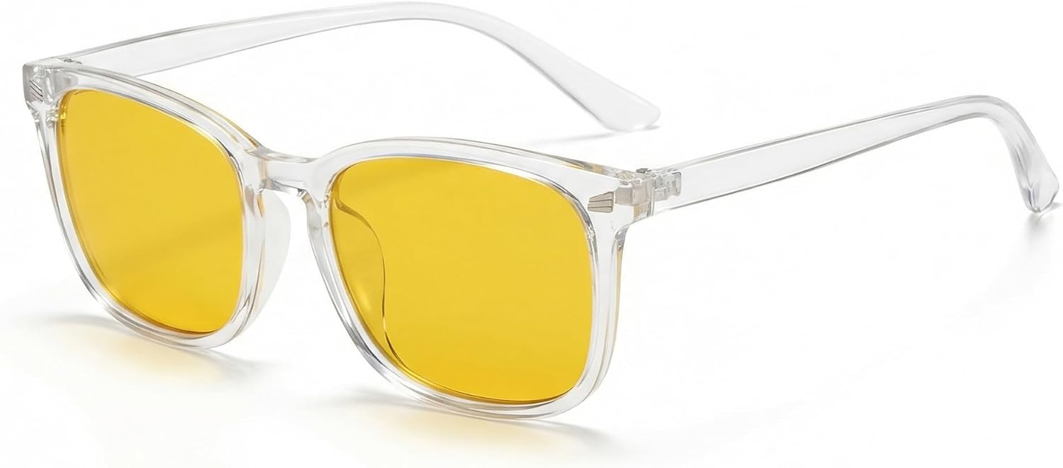 Blue Light Glasses for Gaming, Work & Screen Use - Anti‑Glare Protection, Reduce Eye Strain & Headaches, Clear Lens Unisex Eyewear for PC & Esports, Improve Sleep & Focus, Anti-UV Filter