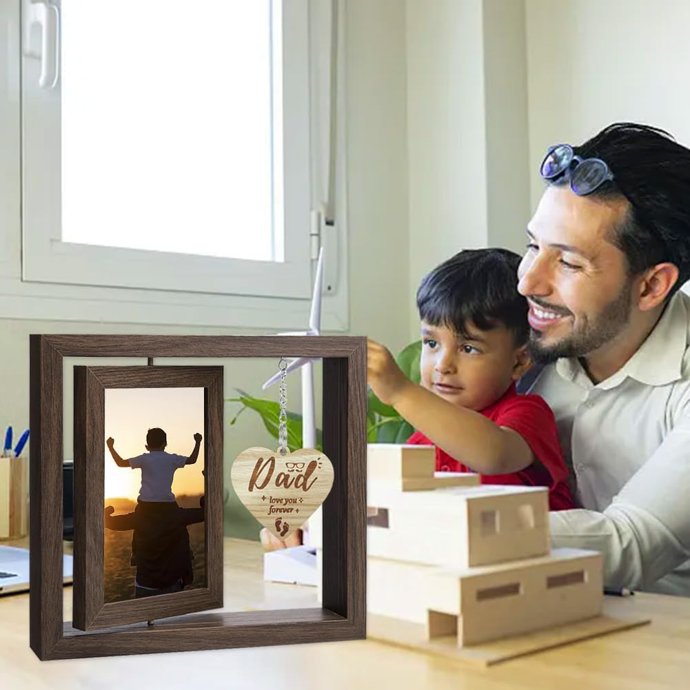 Daddy Photo Frame Double Sided,Ideal Memory Keepsake, Daddy Gifts, Presents for Dad's Birthday, Father's Day, Christmas From Son or Daughter - Image 6