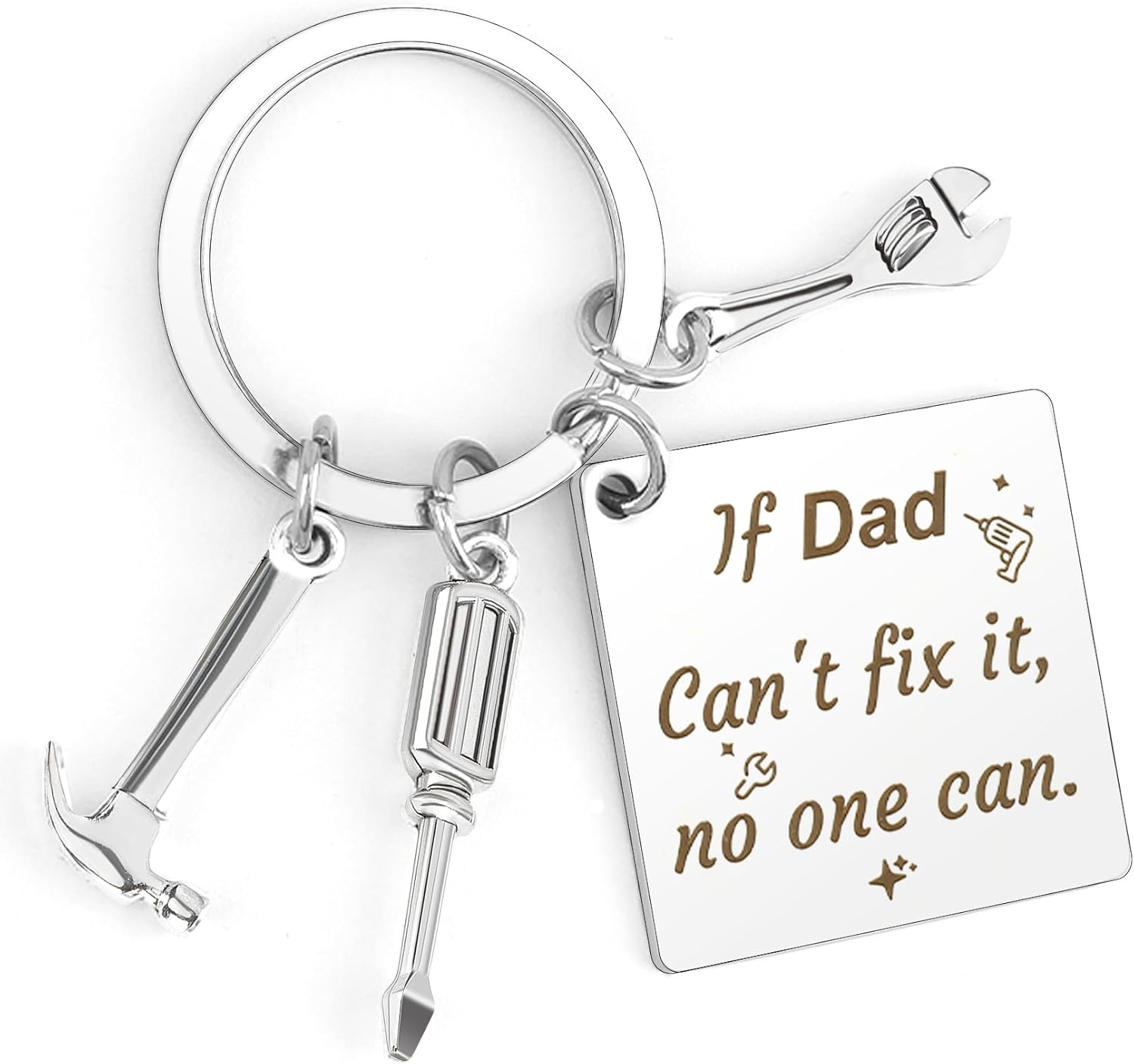 Dad Birthday Gifts Father's Day present for Daddy Birthday Gifts from Daughter Son,Ideas for Dad Keyring,Best Daddy Fathers Day Birthday Presents Christmas