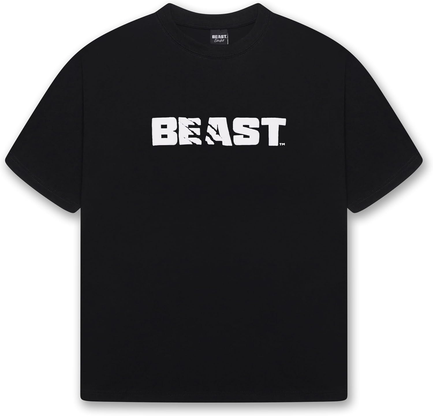 Beast - Men's T-Shirt Heavy 100% Cotton Top by Eddie Hall - Relaxed Fit Core Tee - Gifts for Men