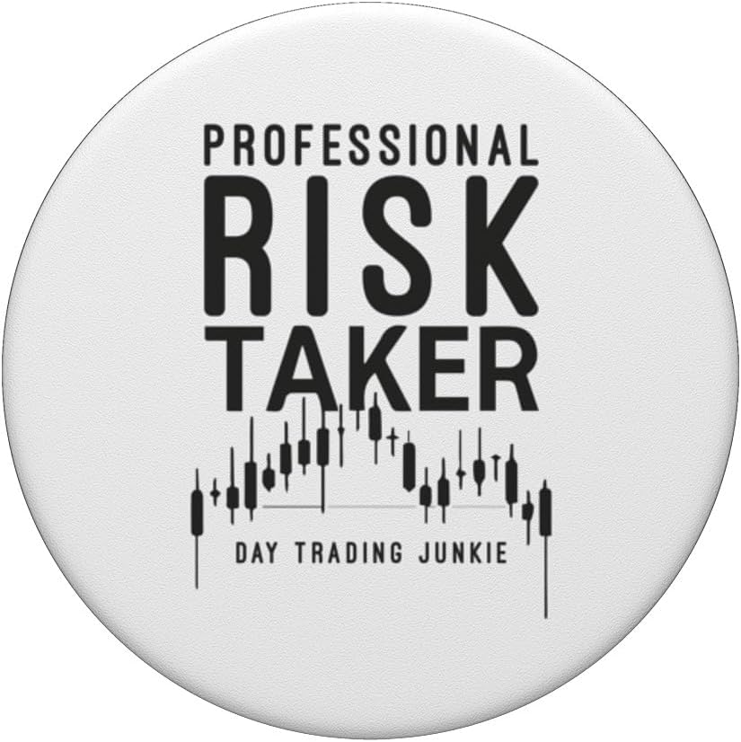 Professional Risk Taker - Forex, Day Trader, Trading PopSockets Swappable PopGrip - Image 3