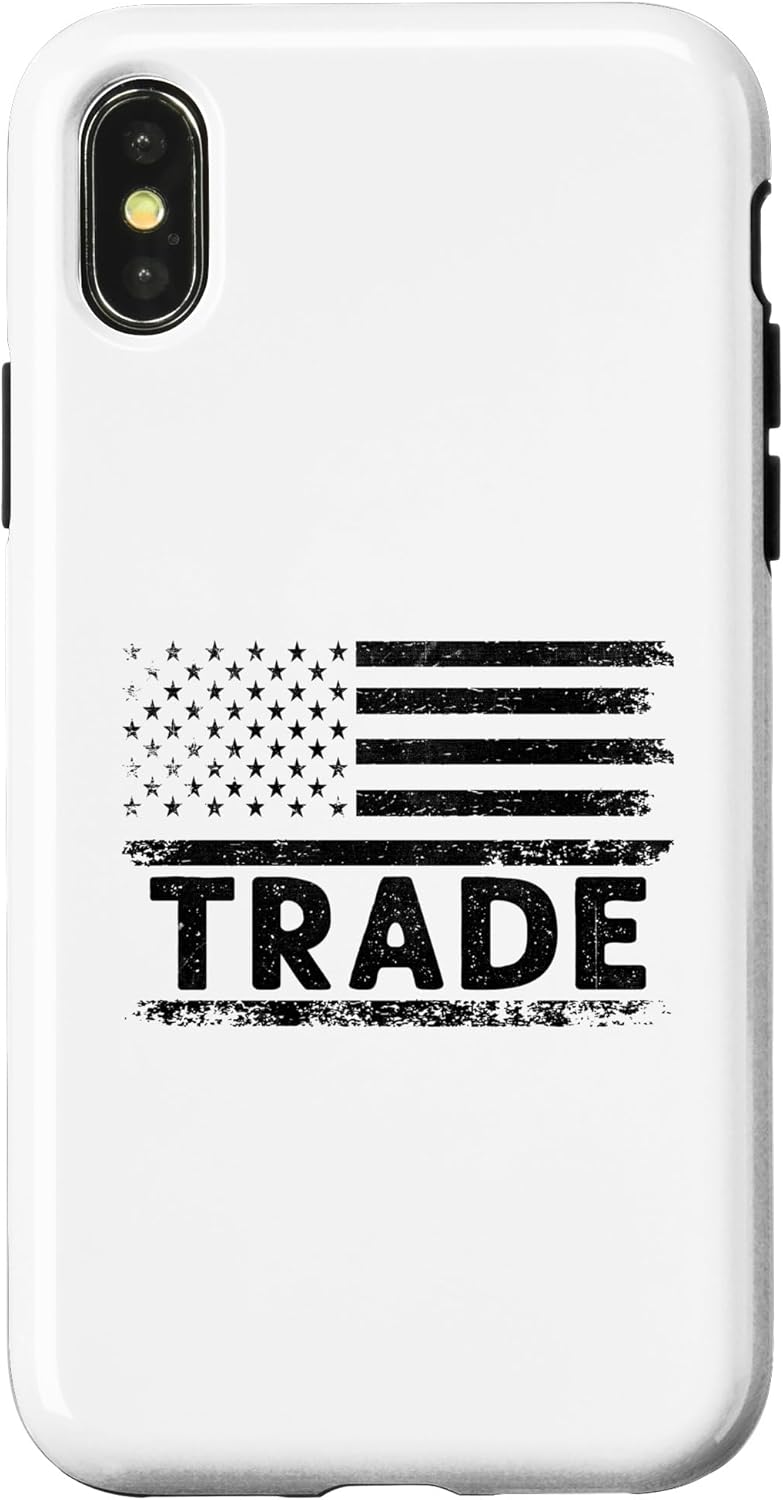 iPhone X/XS American USA Flag Trade Stock Exchange Trader Stocks Trading Case