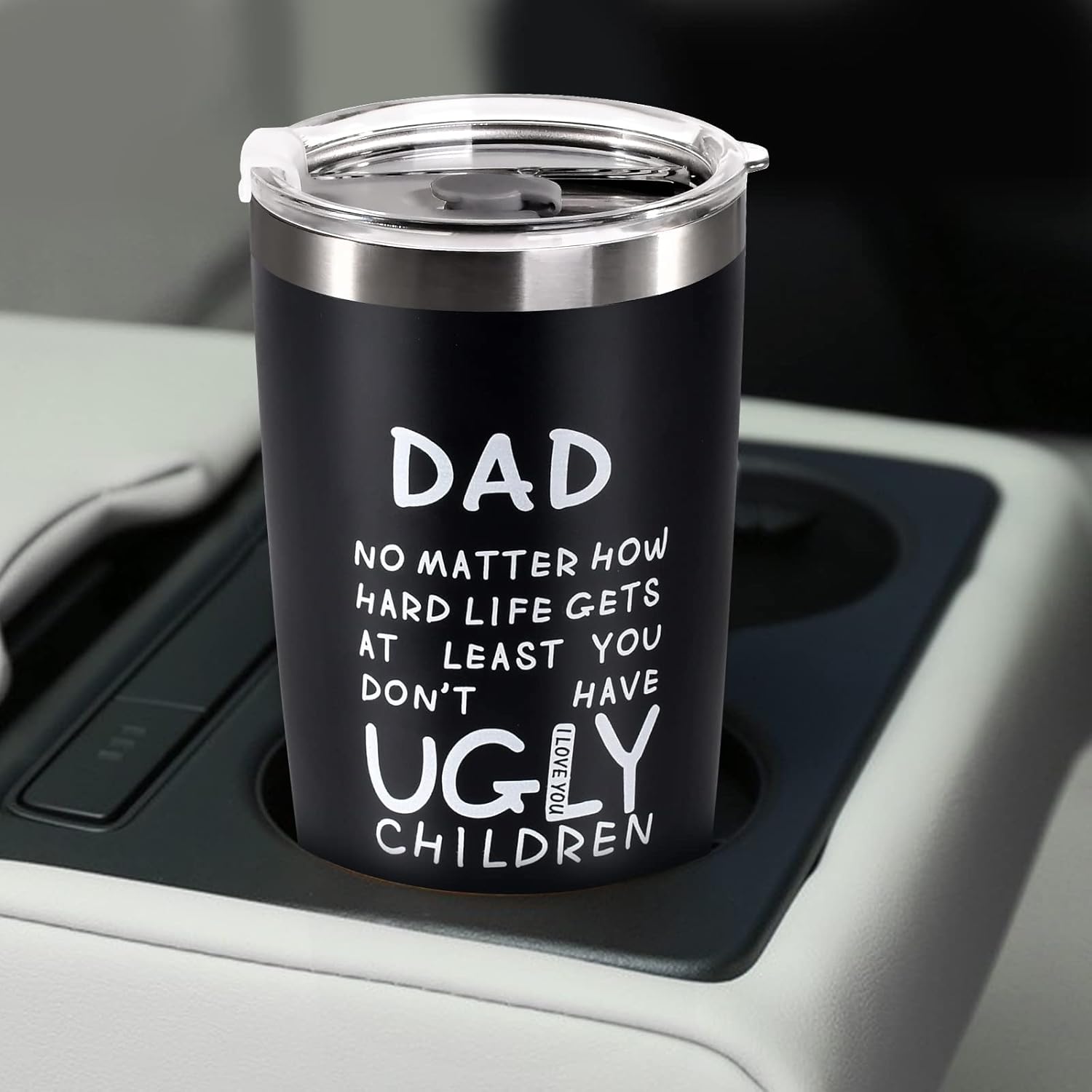 OEAGO Gifts for Dad Grandpa from Daughter Son,20 OZ Tumbler Travel Mug with Straws Lids,Dad Birthday Gifts for Men Husband,Secret Santa Presents for Christmas Anniversary - Image 6