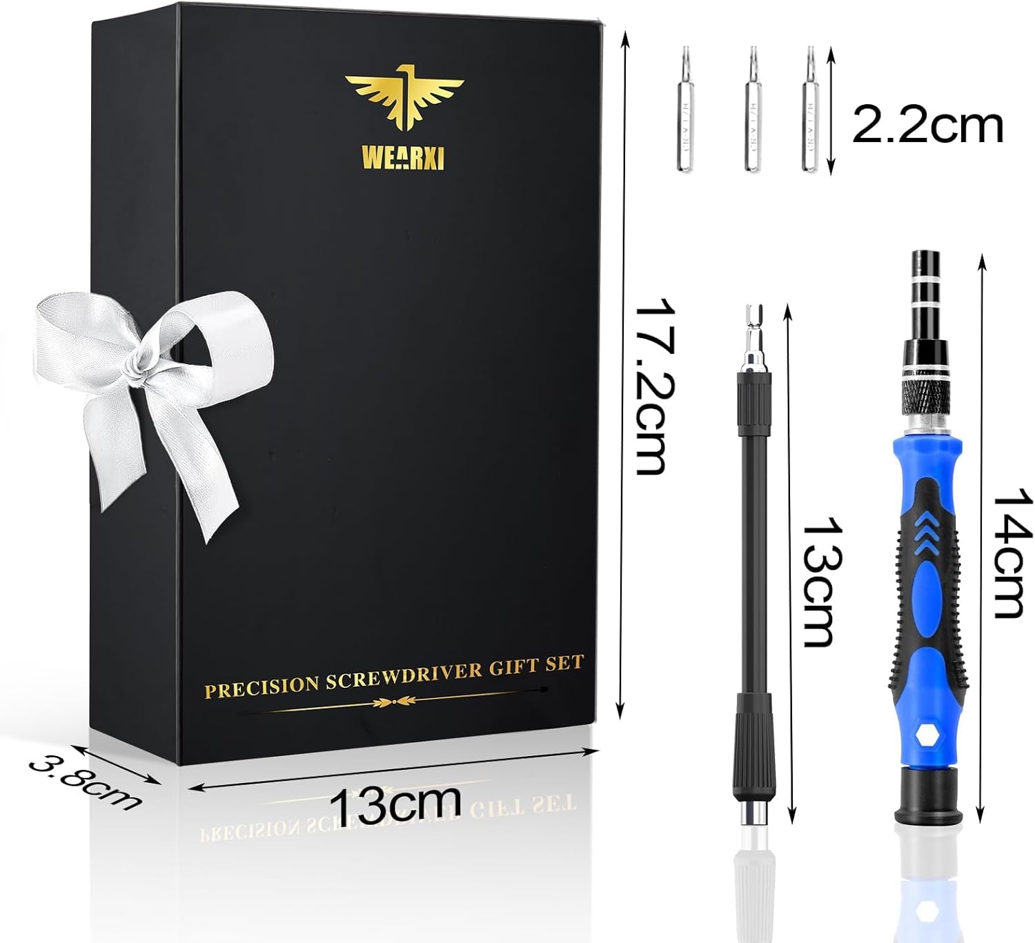 WEARXI Gifts for Men, 60 in 1 Precision Screwdriver Set, Valentines Gifts for Him, Multi Tool Gadgets for Men, Ratchet Screwdriver Bit Set, Mens Gifts for Dad Birthday Presents for Dad - Image 2