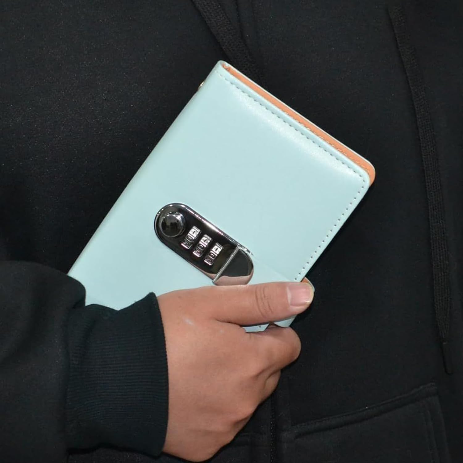 Saving Money Book | Leather Cover Lock Planner - Money Book for Cash Saving,for Budget Bill Financial Payment Home Apartment Dorm Office School Travel Outdoor - Image 3