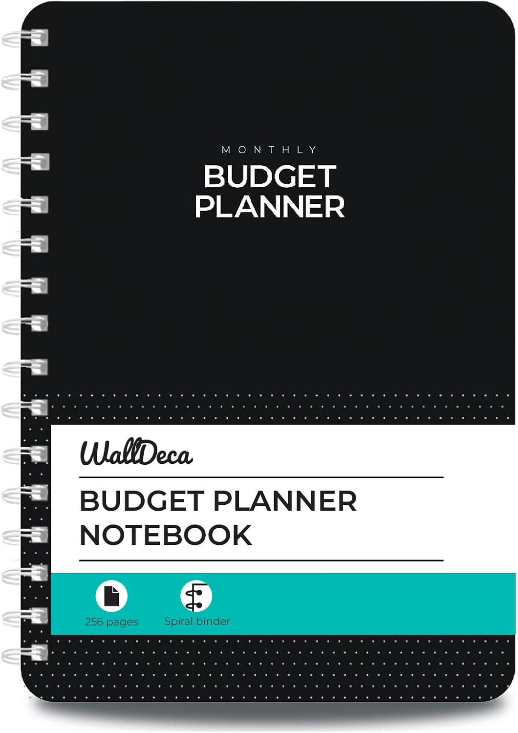 WallDeca - Undated Budget Planner, Expense Tracker Notebook, Monthly Budgeting Journal, Finance Planner & Accounts Book to Take Control of Your Money