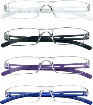 Hubeye 4 Pack Frameless Reading Gla...