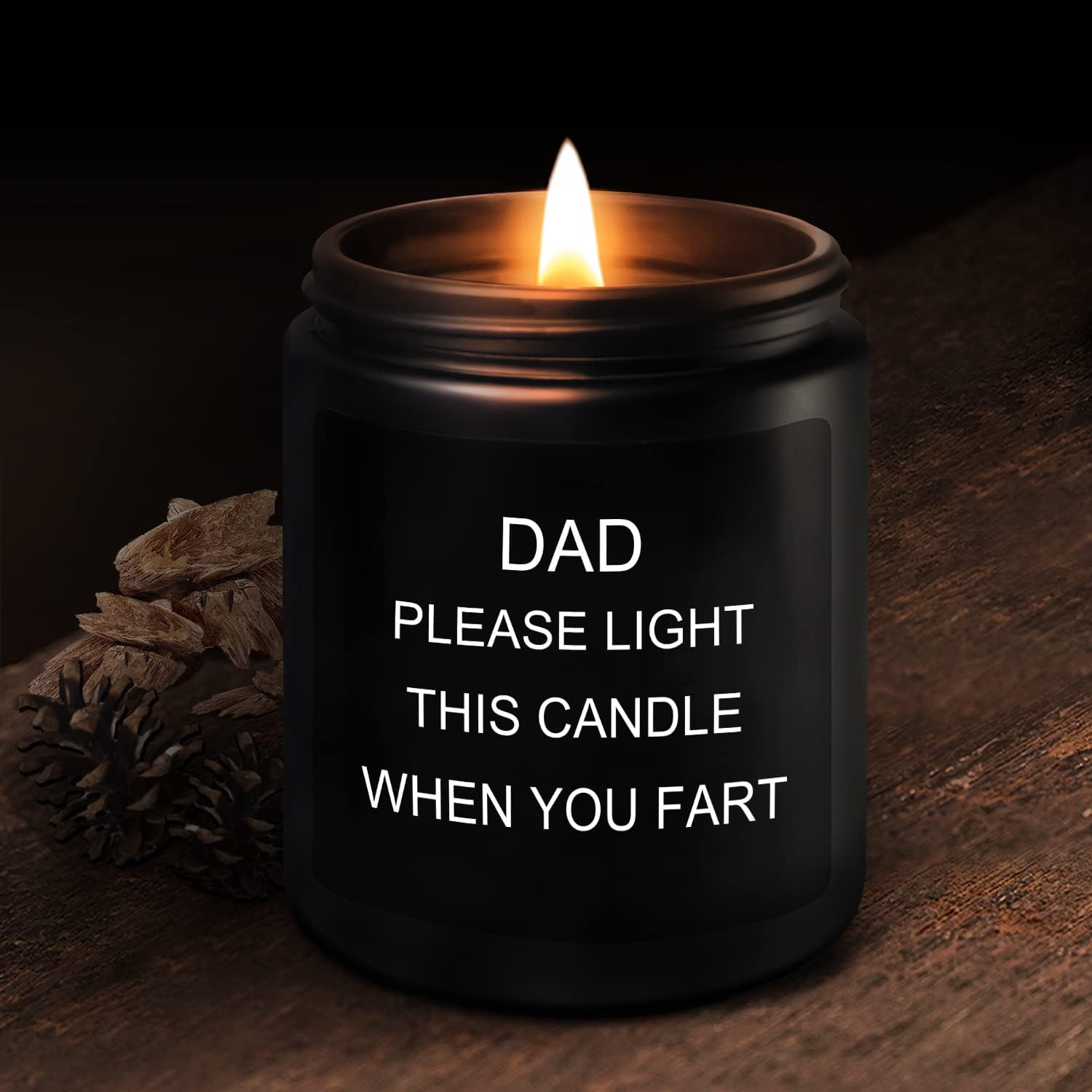 Dad Gifts from Daughter, Son - Father's Day Gifts, Birthday Gift for Dad, Funny Dad's Fart Candle, Presents for Daddy on His Birthday Christmas Fathers Day, 200g Soy Wax Scented Candle - Image 4