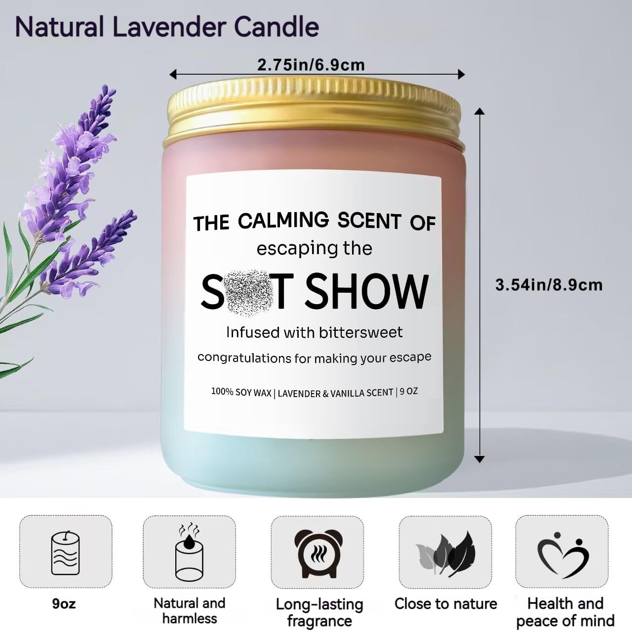 Sarcastic Candles, Going Away, Goodbye, Farewell Gifts for Coworkers - Retirement, Coworker Leaving Gifts for Colleagues Women, Men - Leaving Job, Moving Away Presents for Friends, Boss, Work Bestie - Image 4