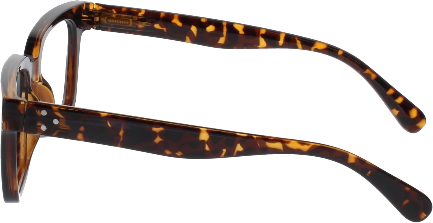 OPULIZE ERA Blue Light Glasses - Clear Lens - Anti-Reflective & Anti-Glare - 2 Pack - UV400 Protection - Oversized Frame - Computer & Screen Glasses - Men & Women - Image 3