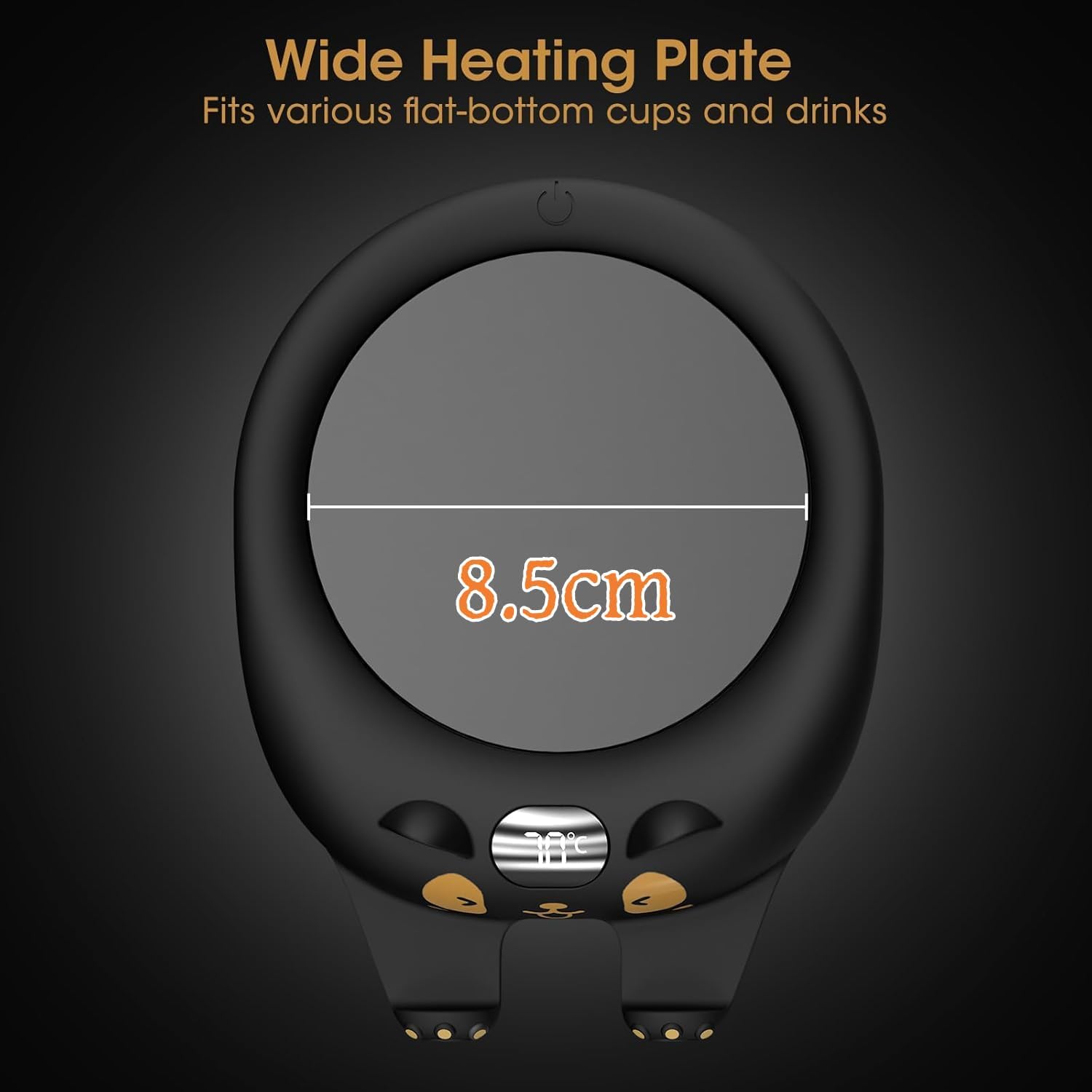 MQFORU Mug Warmer,Coffee Warmer for Desk Candle Warmer Auto Shut Off,Coffee Cup Warmer with 3 Temp Settings,Electric Beverage Warmer Plate for Coffee,Tea,Water Milk and Cocoa - Image 8