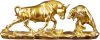 Gold Bull Statue for Finance Office...