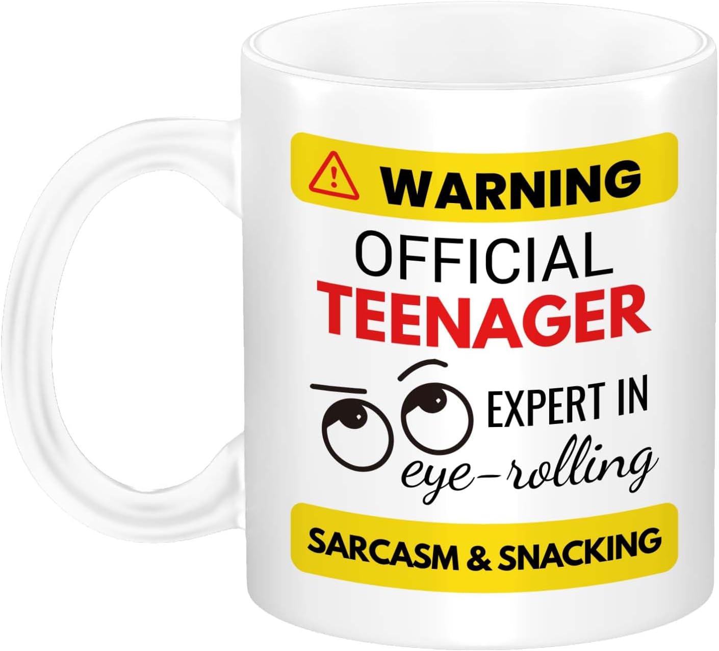 Official Teenager Mug - Fun Ceramic Coffee Cup for Teens - Perfect 13th Birthday Gift for Boys & Girls - 11 oz Funny Novelty Cup
