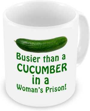 GrassVillage Funny Cucumber Mug –...