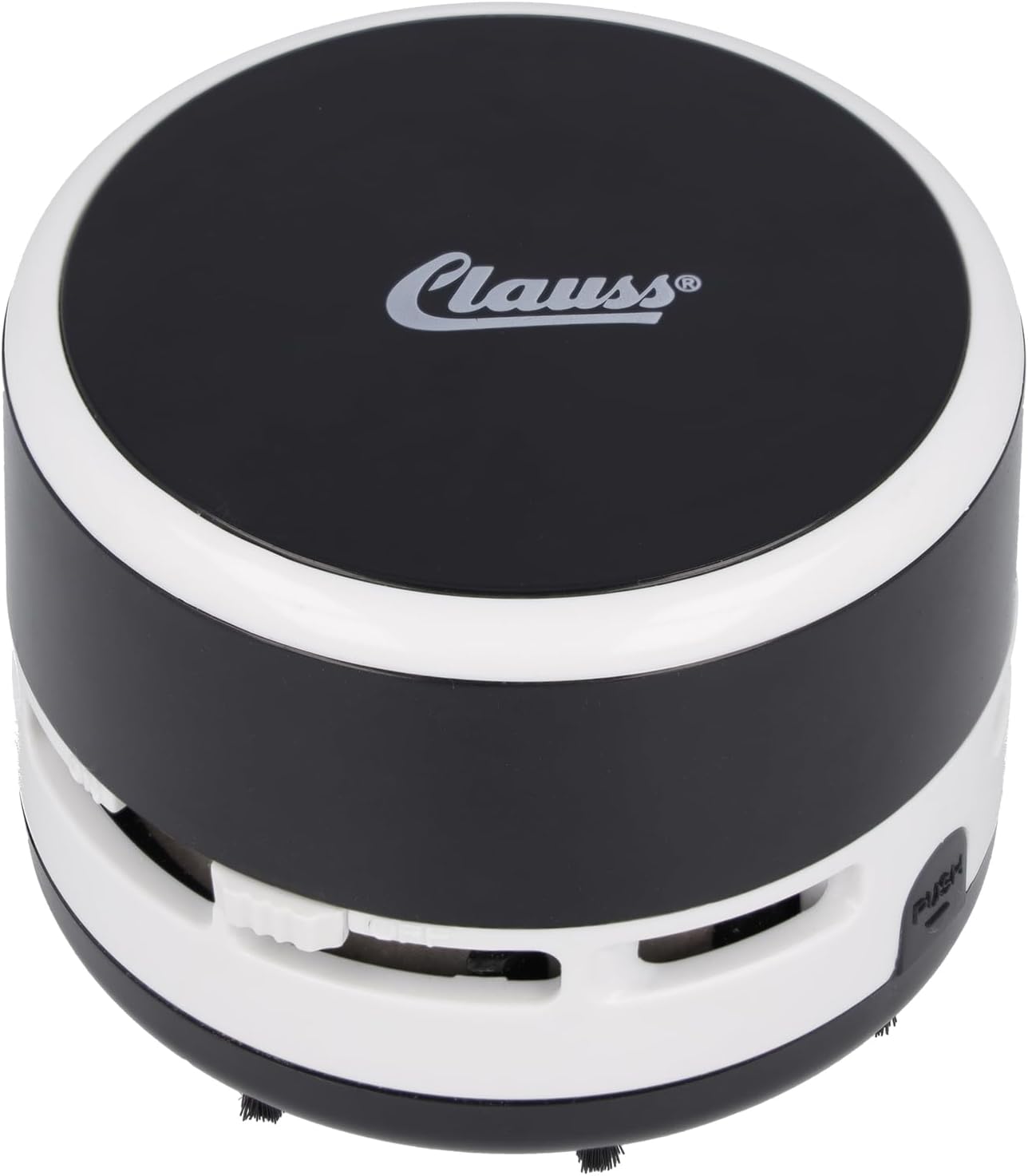 Clauss 2Clean Desk Vacuum Cleaner Black, Mini vacuum cleaner as an office gadget, Ideal for office, household or car, 2 x AA batteries (not included), Easy to clean, CL-50001 00