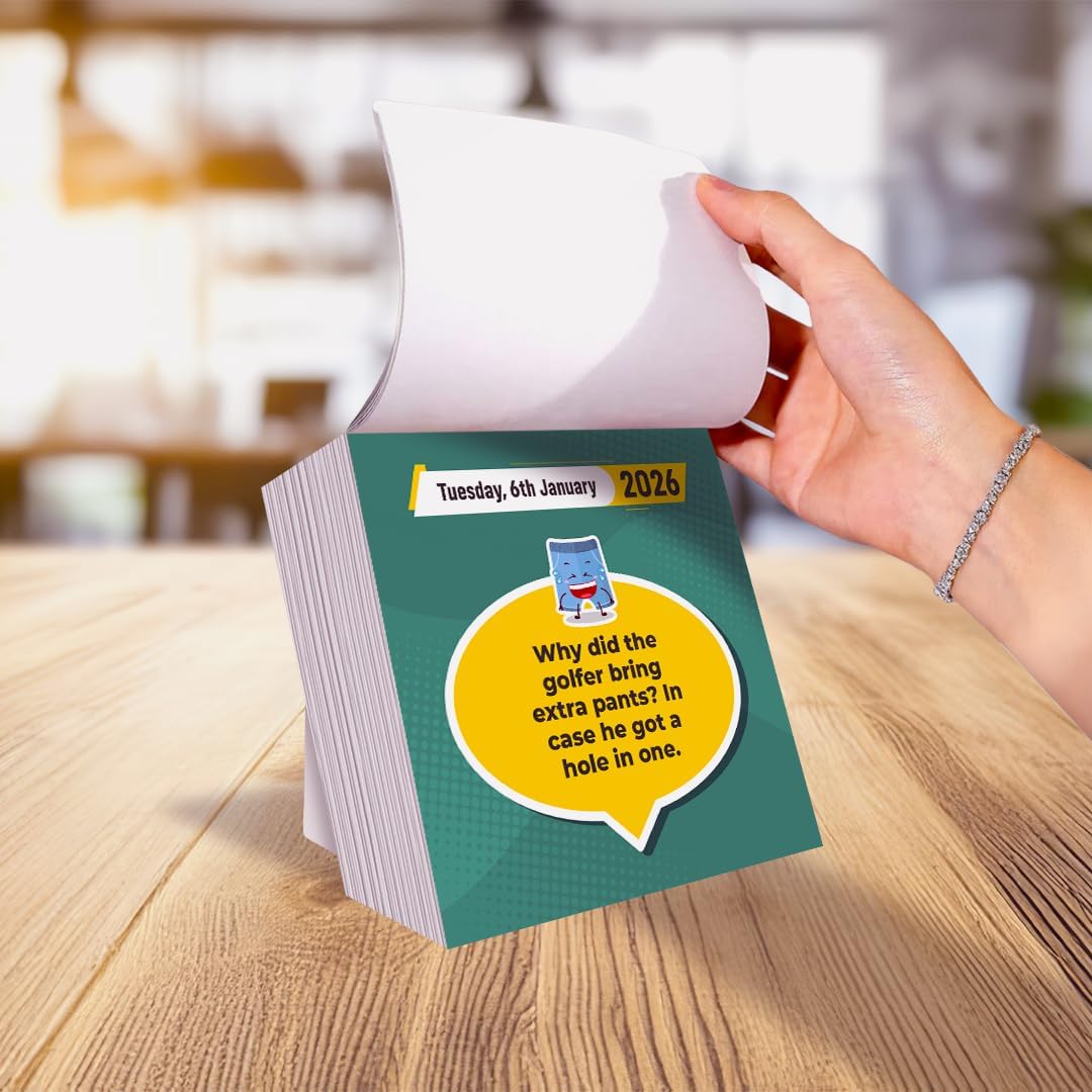 Dad Jokes Desk Calendar - Birthday Gift for Dad - Present For Dad - Funny Daily Joke Gift for him Birthday, Fun Humorous Fathers Day Gift Tear Off Daily Page with Stand UK (2026) - Image 5