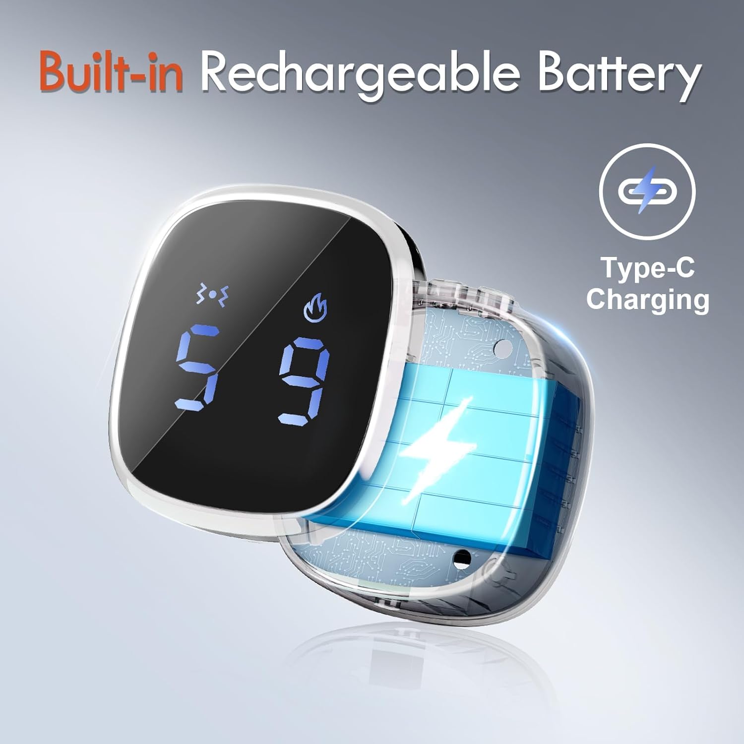 Comfytemp Cordless Heated Back with Massager, Rechargeable Back Heat Pad for Lower Back Soothing, Portable Heating Waist Wrap Belt, 9 Heat 5 Vibration 3 Intensity, APP Control, Gifts for Mom Dad - Image 4