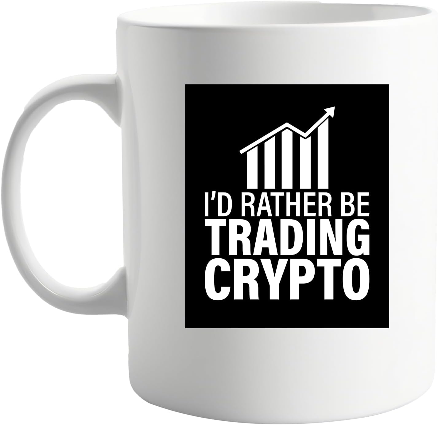 signkitsuk I’d Rather Be Trading Crypto Funny 11oz Coffee Mug – Hilarious Cryptocurrency Enthusiast Gift, Bitcoin Trader Present for Crypto Lovers, Stock Market & Blockchain Fans, Office Desk Mug